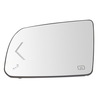 TRQ® - Driver Side View Mirror Glass (Heated)