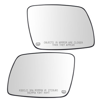 TRQ® - Driver and Passenger Side View Mirror Glass Set (Heated)