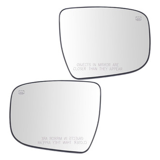 TRQ® - Driver and Passenger Side View Mirror Glass Set (Heated)