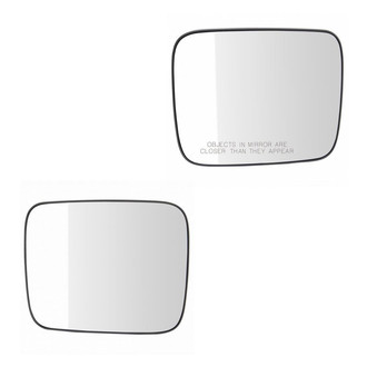 TRQ® - Driver and Passenger Side View Mirror Glass Set (Heated)