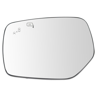 TRQ® - Driver Side View Mirror Glass (Heated)