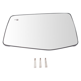 TRQ® - Driver Side View Mirror Glass (Heated)