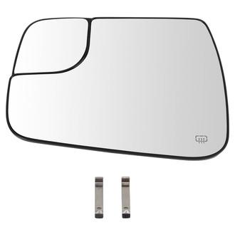 TRQ® - Driver Side View Mirror Glass (Heated)