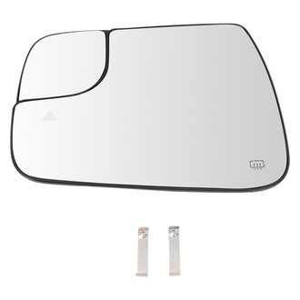 TRQ® - Driver Side View Mirror Glass (Heated)
