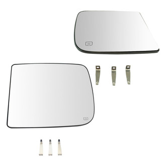 TRQ® - Driver and Passenger Side Towing Mirror Glass Set (Heated)