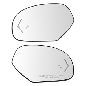 TRQ® - Driver and Passenger Side View Mirror Glass Set (Heated)