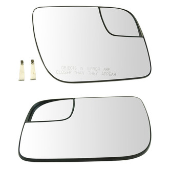 TRQ® - Driver and Passenger Side View Mirror Glass Set