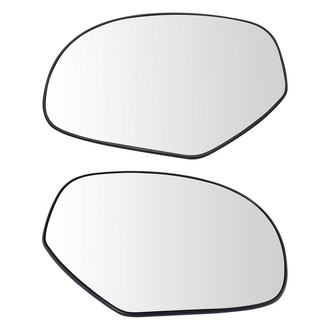 TRQ® - Driver and Passenger Side Manual View Mirror Glass Set