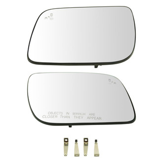 TRQ® - Driver and Passenger Side View Mirror Glass Set (Heated)