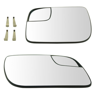 TRQ® - Driver and Passenger Side View Mirror Glass Set (Heated)