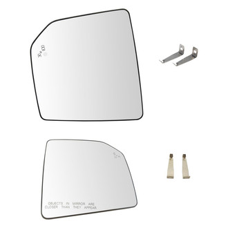 TRQ® - Driver and Passenger Side View Mirror Glass Set (Heated)