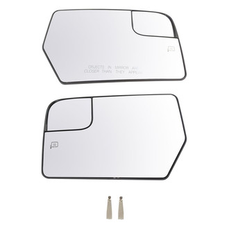 TRQ® - Driver and Passenger Side View Mirror Glass Set (Heated)