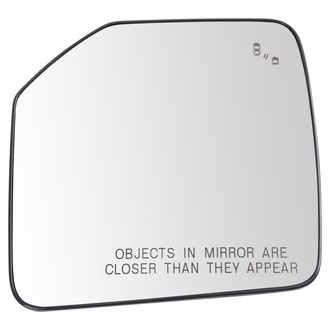 TRQ® - Passenger Side Power View Mirror Glass (Heated, Non-Foldaway)