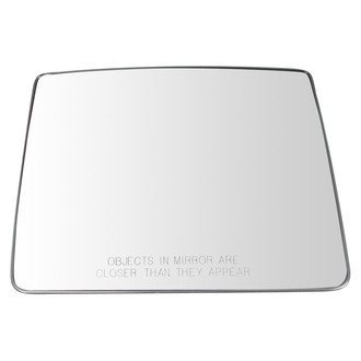 TRQ® - Passenger Side Power View Mirror Glass (Heated, Non-Foldaway)
