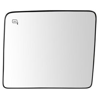 TRQ® - Driver Side Power View Mirror Glass (Heated, Non-Foldaway)