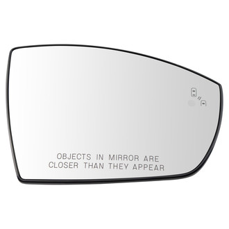 TRQ® - Passenger Side Power View Mirror Glass (Heated, Non-Foldaway)