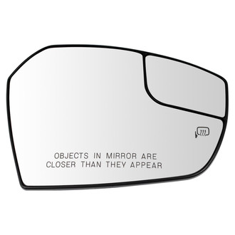 TRQ® - Passenger Side Power View Mirror Glass (Heated, Non-Foldaway)