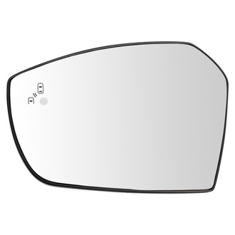 TRQ® - Driver Side Power View Mirror Glass (Heated, Non-Foldaway)