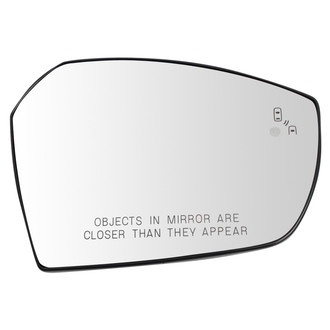 TRQ® - Passenger Side Power View Mirror Glass (Heated, Non-Foldaway)