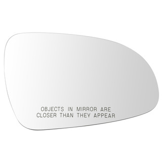 TRQ® - Passenger Side View Mirror Glass (Non-Heated)