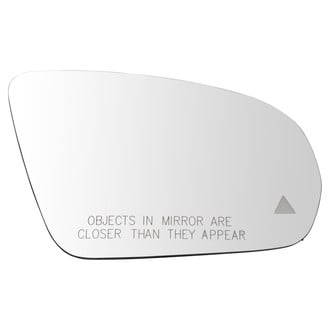 TRQ® - Passenger Side Power View Mirror Glass (Heated, Non-Foldaway)