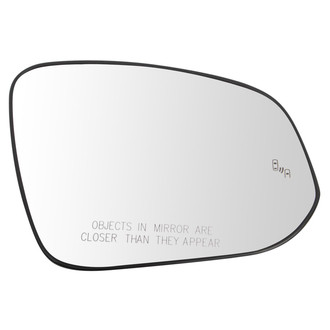 TRQ® - Passenger Side Power View Mirror Glass (Heated, Non-Foldaway)