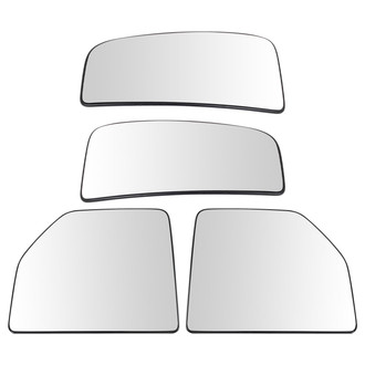 TRQ® - Driver and Passenger Side View Mirror Glass Set