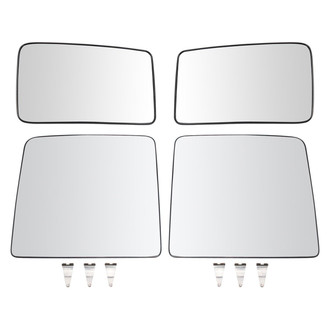 TRQ® - Driver and Passenger Side View Mirror Glass Set