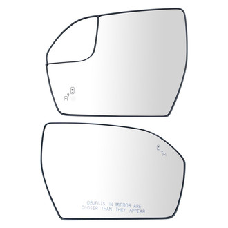 TRQ® - Driver and Passenger Side View Mirror Glass Set