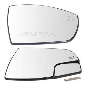 TRQ® - Driver and Passenger Side View Mirror Glass Set