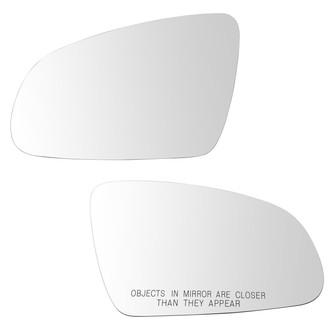 TRQ® - Driver and Passenger Side View Mirror Glass Set
