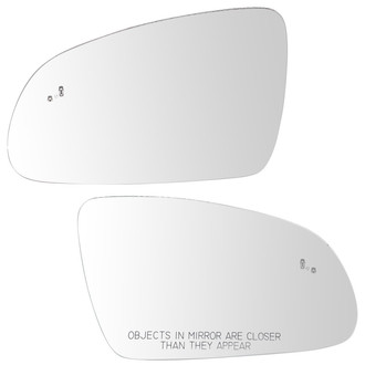 TRQ® - Driver and Passenger Side View Mirror Glass Set