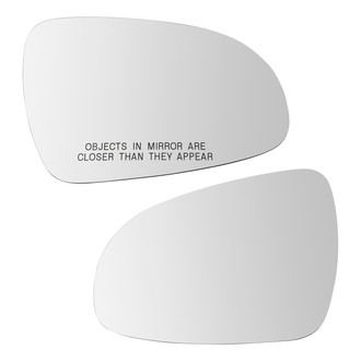 TRQ® - Driver and Passenger Side View Mirror Glass Set
