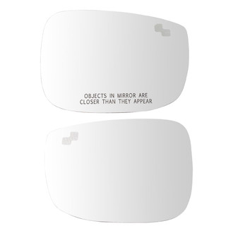 TRQ® - Driver and Passenger Side View Mirror Glass Set