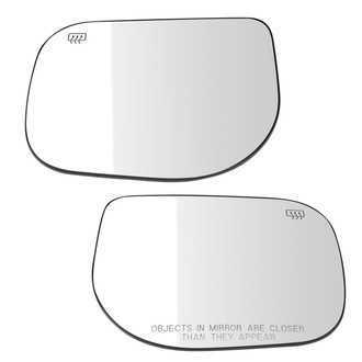 TRQ® - Driver and Passenger Side View Mirror Glass Set