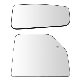 TRQ® - Passenger Side View Mirror Glass Set