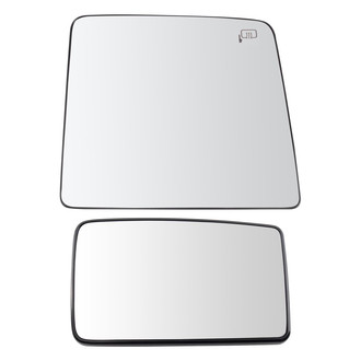 TRQ® - Passenger Side View Mirror Glass Set