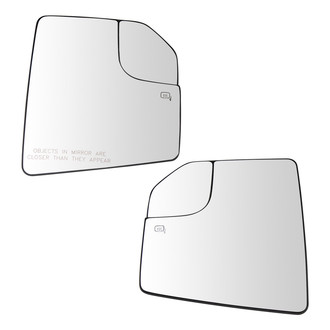 TRQ® - Driver and Passenger Side View Mirror Glass Set