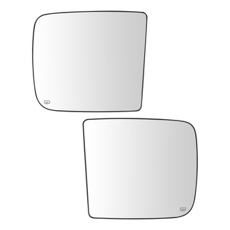 TRQ® - Driver and Passenger Side View Mirror Glass Set