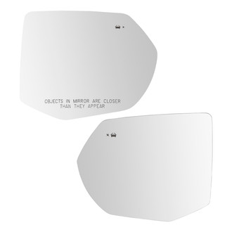 TRQ® - Driver and Passenger Side View Mirror Glass Set