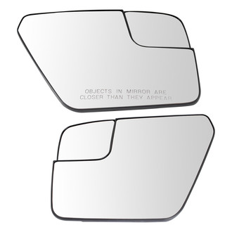 TRQ® - Driver and Passenger Side View Mirror Glass Set