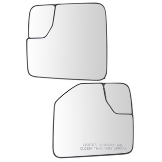 TRQ® - Driver and Passenger Side View Mirror Glass Set
