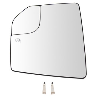 TRQ® - Driver Side View Mirror Glass (Heated)