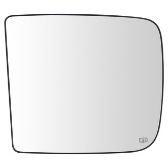 TRQ® - Driver Side View Mirror Glass
