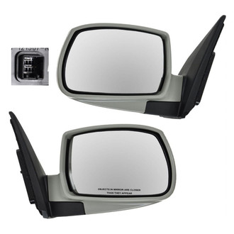 TRQ® - Driver and Passenger Side Power View Mirror Set (Heated, Foldaway)