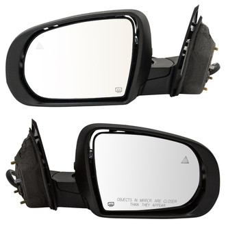 TRQ® - Driver and Passenger Side Power View Mirror Set (Heated, Foldaway)