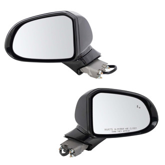 TRQ® - Driver and Passenger Side Power View Mirror Set (Heated, Foldaway)