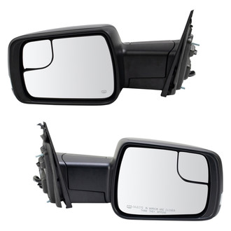 TRQ® - Driver and Passenger Side Power View Mirrors (Heated, Foldaway)