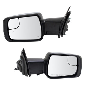 TRQ® - Driver and Passenger Side Power View Mirrors (Heated, Foldaway)
