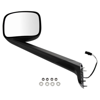 TRQ® - Driver Side Manual View Mirror (Heated, Non-Foldaway)